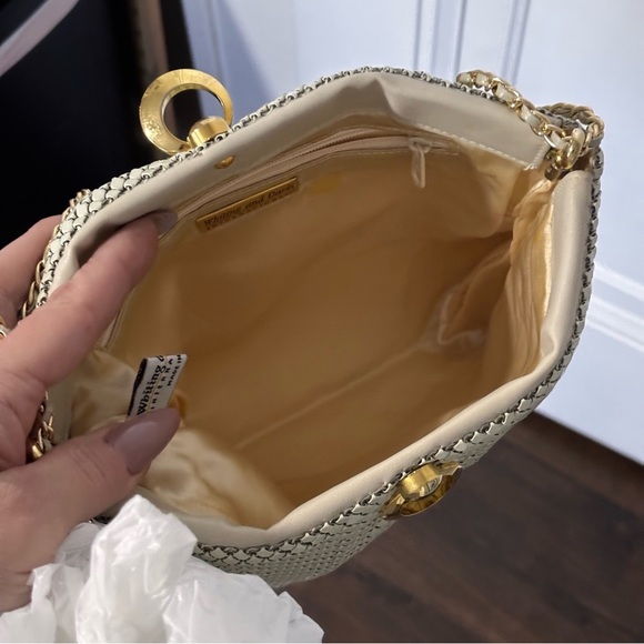 Whiting & Davis Elegant white Mesh Vintage Shoulder Bag or satchel - Picture 13 of 16